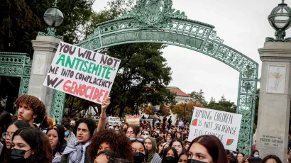 Studenten protestierten für Gaza an der University of California, in Berkeley